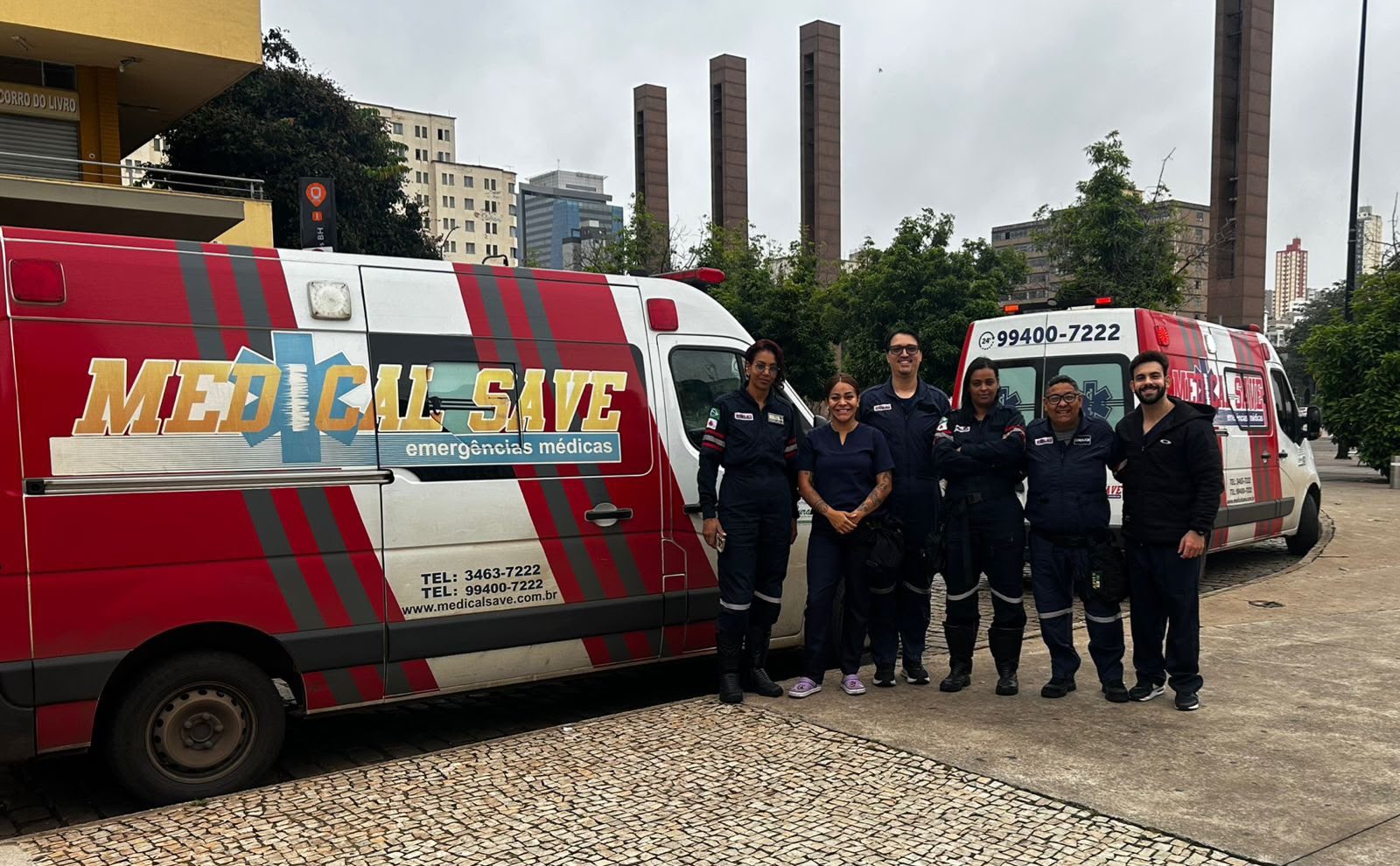 Equipe e frota da Medical Save